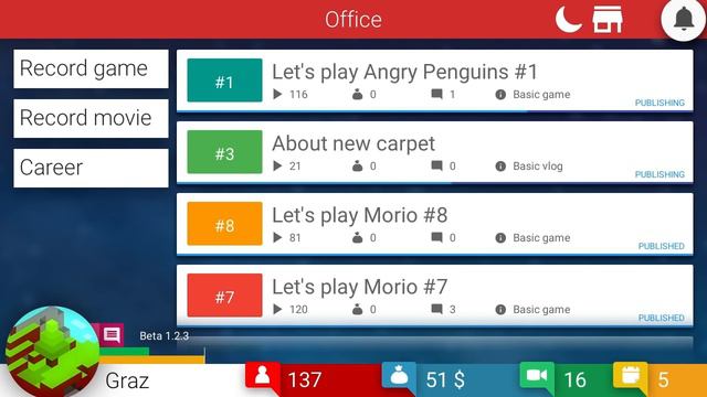 Become Famouse With Tube Tycoon! - The YouTube Simulator | Graz Goes Indie смотреть онлайн