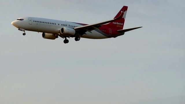 Аэропорт Шереметьево. Самолёт Boeing 737-800NG, бортовой №: VQ-BUV, а/к Nordwind Airlines.