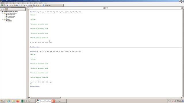 Excel Animation Tutorial - the Rotating Cube, part#2 - (3D/2D conversion) смотреть онлайн