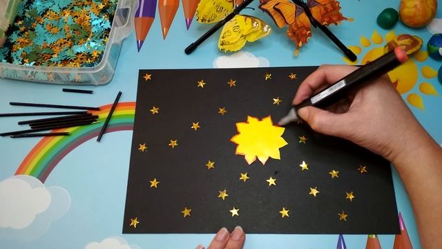 Поделка модель солнца и солнечной системы. День космонавтики #поделка смотреть онлайн