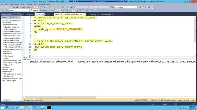 RESOURCE SEMAPHORE Wait Type & SQLQERESERVATIONS Memory Clerk (by Amit Bansal) смотреть онлайн