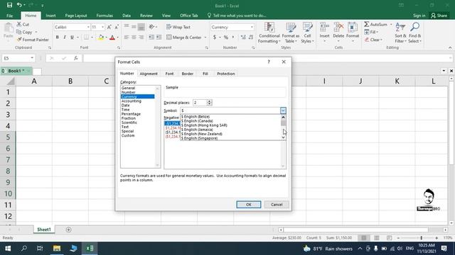 How to use Currency on Excel work book | Excel Currency | Microsoft excel tutorial 2021 In Sinhala смотреть онлайн