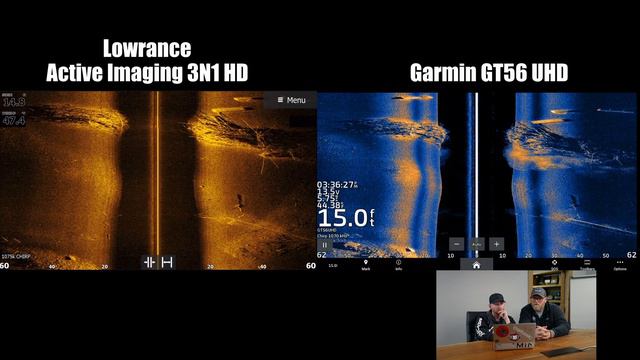 Lowrance 3n1HD Vs. Garmin GT56UHD On The Water Comparison!!!