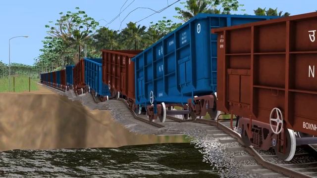 Trains vs Massive Bumps – Train Simulator | Indian Railways | Train Speed Breakers смотреть онлайн