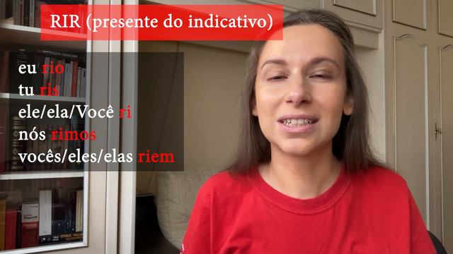 Portuguese pronunciation practice with verbs: rir, sair, cair, trair, construir, esvair. смотреть онлайн