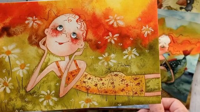 Порция доброты, тепла и красоты от художника Виктории Кирдий | Обзор большой коллекции открыток смотреть онлайн