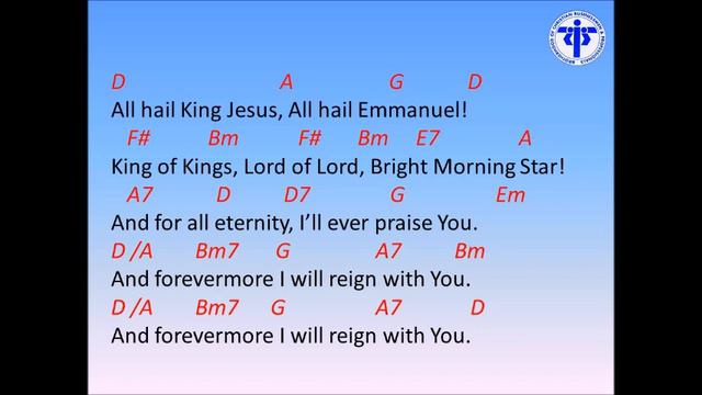All Hail King Jesus with chords and lyrics BCBP смотреть онлайн