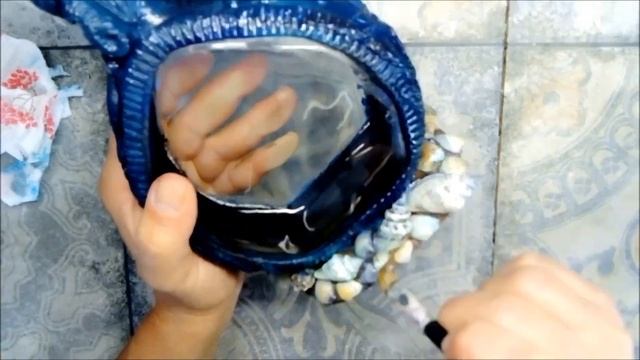 Морской декор бутылки. Витраж. смотреть онлайн