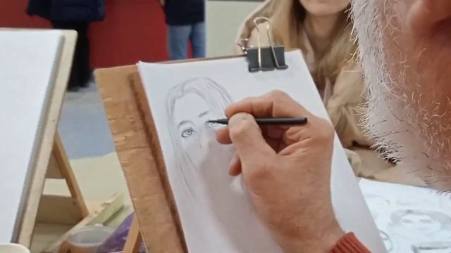 Художник Илья Брандуков, рисует классные портреты! ???? смотреть онлайн