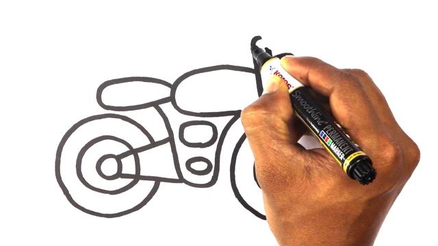 how to draw sports bike drawing coloring painting bullet bike | very easy drawing cute drawings bik смотреть онлайн
