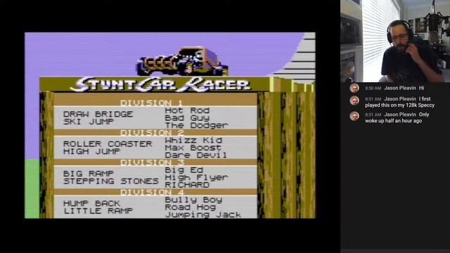 Stunt Car Racer, Geoff Crammond C64 Liveplay Stunt Track Racer (US) смотреть онлайн
