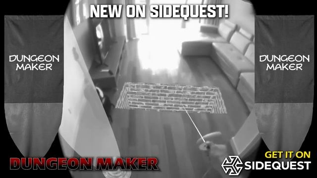 Turn your home into a DUNGEON! New VR game for Quest 2 with Passthrough! смотреть онлайн