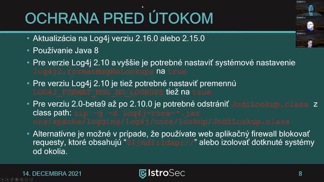 Video vstup ku zraniteľnosti v Apache Log4j смотреть онлайн