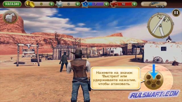 Обзор игры Six Guns — экшн на русском языке для Android | Лучшие экшны на Андроид 2016 смотреть онлайн