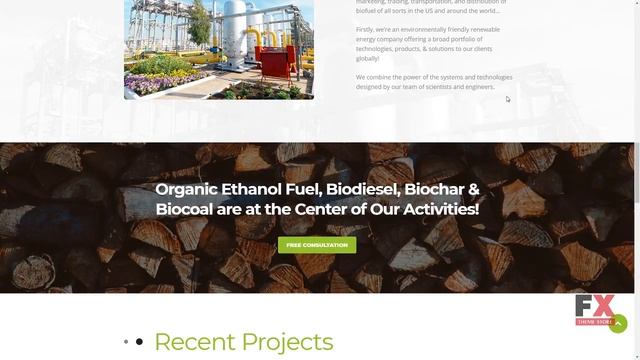 Organixine - Biofuel Company WordPress Theme TMT | Free Template Xav смотреть онлайн