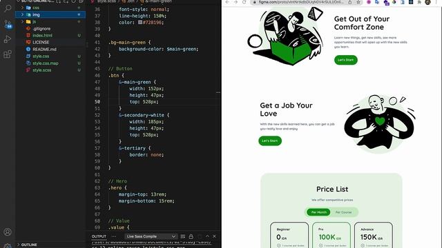Complete Online Course Website with Bootstrap & SASS - HTML/CSS смотреть онлайн