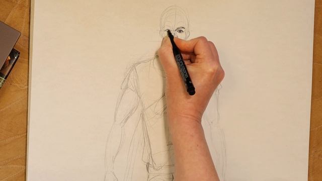 How to start and shade a fashion sketch with Copic Markers смотреть онлайн