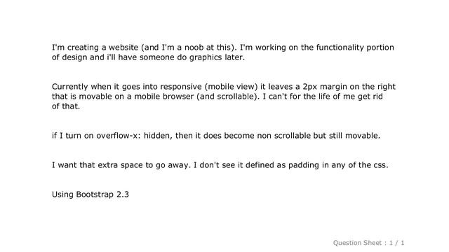 CSS : Bootstrap 2.3 CSS Responsive left with a white space on the right смотреть онлайн