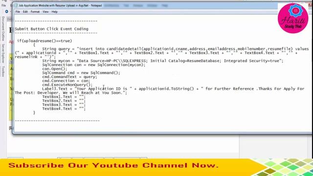 Upload Resume in PDF with Job Application Online in Asp.Net C# | Hindi | Free Online Classes смотреть онлайн