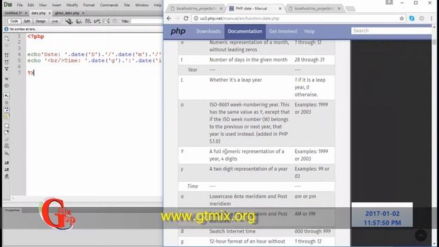 دورة تصميم و تطوير مواقع الإنترنت PHP - د 31- التاريخ و الوقت date and time смотреть онлайн