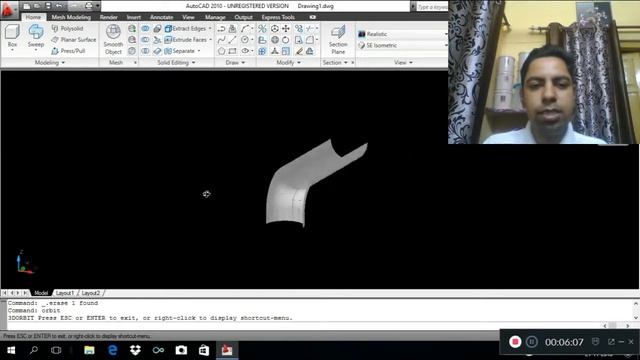 Autocad 3D Commands Series 2018-19: Sweep Command( Alignment,Base Point, Scale and Twist) смотреть онлайн