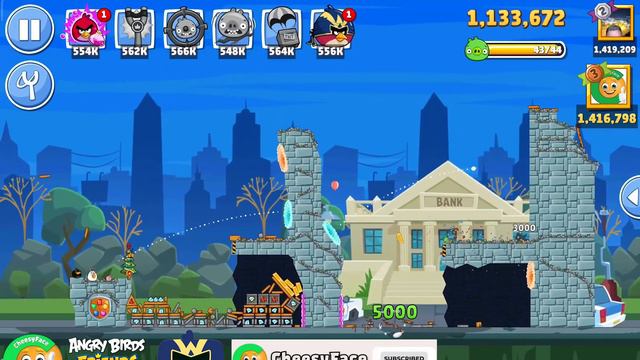 Angry Birds Friends Superbirds Tournament 1194 HighScore Level 10 Power UP смотреть онлайн