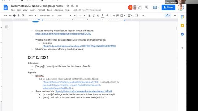 Kubernetes SIG Node 20210616 смотреть онлайн
