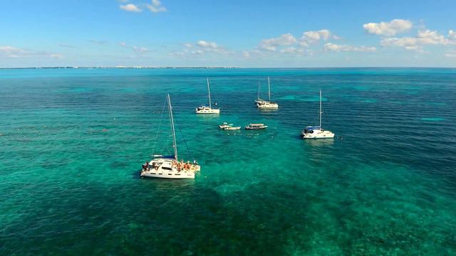 Cancun Mexico 4k Coral Reef Snorkeling Autel Evo Drone | Travel Droner смотреть онлайн