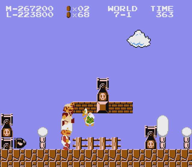 Super Mario Bros: Two Players Hack [Hack, 2 Players]