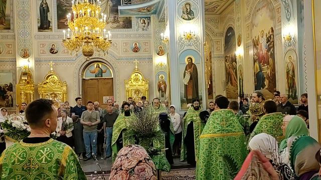 Освящение вербы в субботу накануне Вербного воскресенья. смотреть онлайн