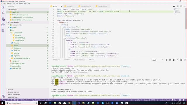 (Bangla) ASP.NET Core and React B1 : C 12.2 component create смотреть онлайн