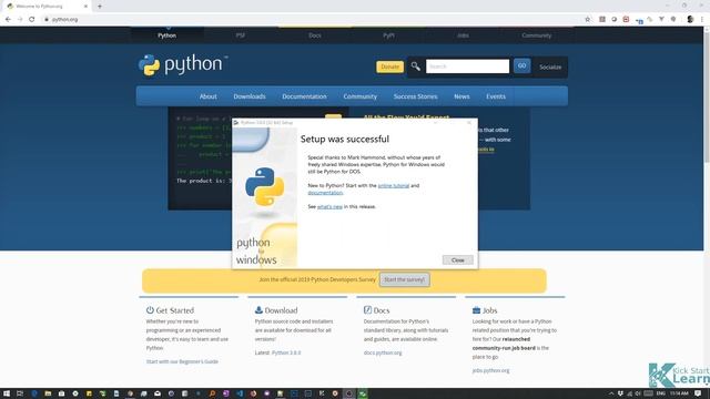 Python 3.8 Tutorial - Installing Python on your system - Windows 10 смотреть онлайн