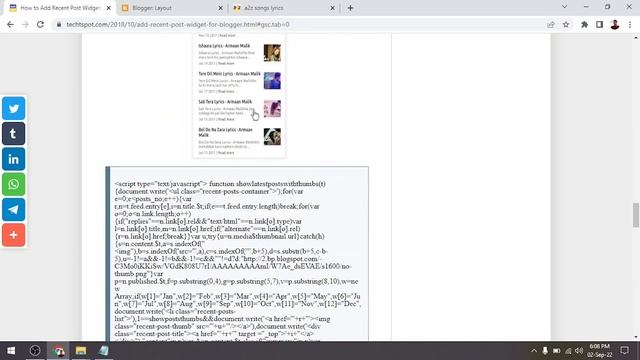 How to Add Recent Post widget to Blogger blog - Hindi смотреть онлайн