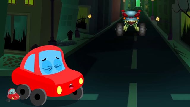 Scary Flying Shark Scary Halloween Song for Kids by Little Red Car смотреть онлайн