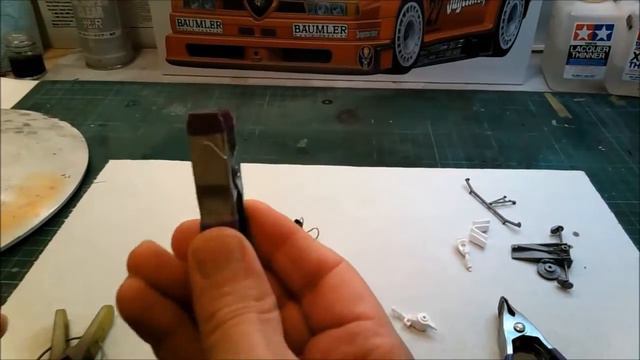Scale model Tamiya ALFA ROMEO 155 V6 TI JAGERMEISTER PART4/ vidéo build смотреть онлайн