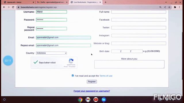CARA REGISTER DAN AKTIVASI AKUN "LIVEWORKSHEETS" DG MUDAH смотреть онлайн