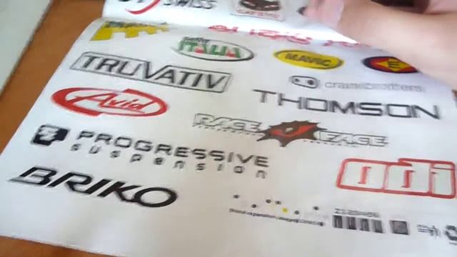 Распаковка посылки с aliexpress "Наклейки с брендом на велосипед" #20 смотреть онлайн