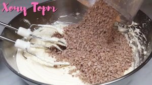 🎉 КРЕМ, КОТОРЫЙ ВСЕ ИЩУТ! Нежный крем-чиз с кусочками шоколада — идеален для любого торта! ✨