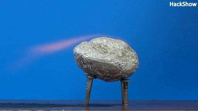 EXPERIMENT: FOIL BALLOON VS A GAS BURNER смотреть онлайн