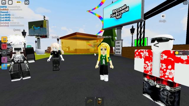 тест микрофона в Roblox+ Пытаемся накормить всех :) смотреть онлайн