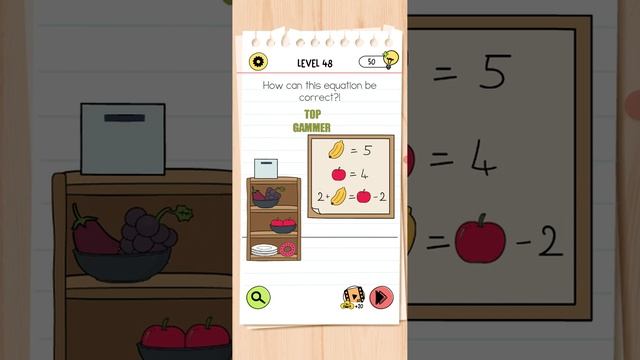 brain test 4 level 48 gameplay walkthrough Solution смотреть онлайн