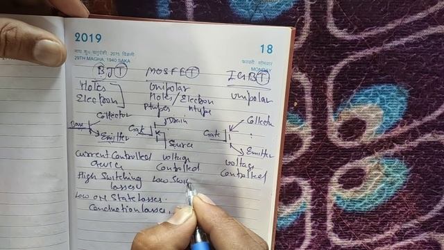 BJT Vs MOSFET Vs IGBT#difference #hindi