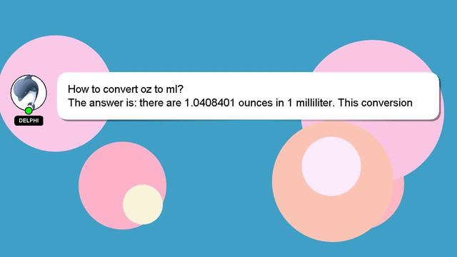 How to convert oz to ml? смотреть онлайн