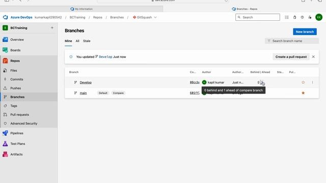 Git Squash in Azure Devops - Part 1 смотреть онлайн