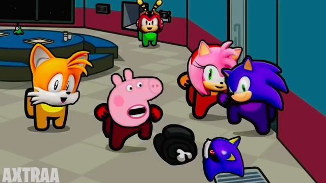 (Sonic and Peppa Pig) Among Us Animation смотреть онлайн