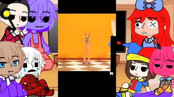 ?The amazing digital circus ?• react to themselves //?gacha reaction? part 1 special✨