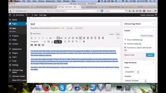 How to align text on a wordpress post or page смотреть онлайн