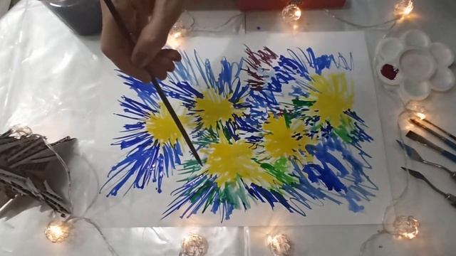 Второй день марафона абстрактной живописи авторского курса "Интуитивное рисование" смотреть онлайн