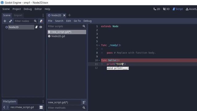 Godot Engine - How to Create Function in GDScript смотреть онлайн