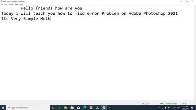 Fixed 100%! Could not complete your request because of a program error. Adobe Photoshop 2021 смотреть онлайн